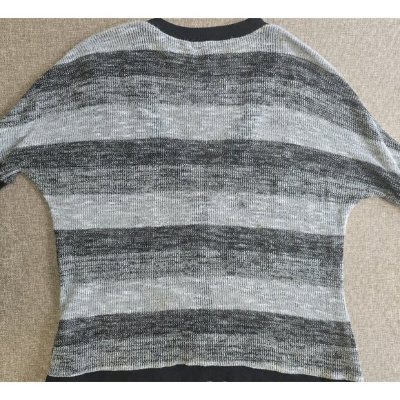 Material Cardigan Sweater Womens M Striped - Picture 4 of 15